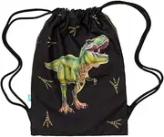 Big Drawstring Bag - Dinosaur Discovery Kids School Sports Bag Swimming Bag