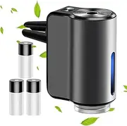 Electric Car Air Freshener - Car Aromatherapy Diffuser | 3 Mode Adjustable Car Scent Diffuser, Intelligent Car Diffuser with 3 Bottles of Oil for Home, Car, Small Space
