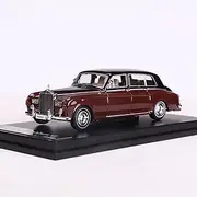 Scale Finished Model Car Miniature 1:64 for Rolls Royce Phantom VI Alloy Mini Luxury Car Model Simulation Die-cast Vehicles Miniature Replica Car (Size : Red)