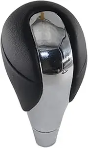 MKVAXR Automatic Car Shift Lever Knob Gear Shift Knob Lever Shifter, for Toyota, Estima, for Hilux, Crown Innova Matrix Venza Car Gear Shift Knob(Black Chrome)