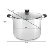 Barton 20 Quart Water Bath Canner Preserving Fruit Pickles Jam Canning Jar Rack