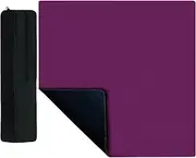 AzulHome Mahjong Mat, Mahjong Table Mat Black Carrying Bag, Anti Slip and Noise Reduction Table Cover for Mahjong, Poker, Card Games, Dominoes, Board Games, Slip Resistant Mat (Purple)