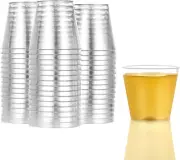 Hanna K. Signature 100 Shot Glasses 2oz Clear Premium Hard Plastic Disposable Cu