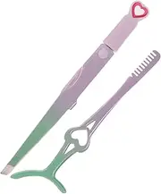 WRITWAA 1 Set Eyelash Extension Tools Eyelash Clip Comb for Easy Application Removal Durable Beauty Tweezers for Makeup and Personal Care for Friends and Family