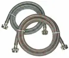 Premium Stainless Steel Washing Machine Hoses (2 pack) Color Coded