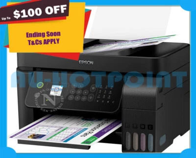 Epson EcoTank ET-4700 A4 Colour Ink Tank MFC Printer+FAX 522BK/522C/522M/522Y