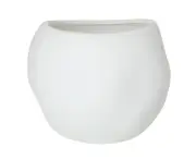 Rogue Lyon Planter Pot Ceramic Decorative Flower Plant Pot White 30x24cm