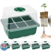 Artcome 5-Pack Seed Starter Tray - 6 Cells Each with Push-Up Ejector - Seed S