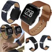 For Fitbit Versa /2 /Lite Soft Leather Wristband - Replacement Bracelet Strap