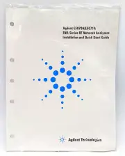 Agilent Technologies E5070A/E5071A ENA Series RF Network Analyzers Quick Start