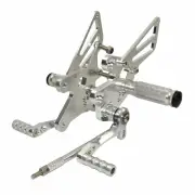 Rearset Rear Set Adjustable Foot Rest Peg Silver KAWASAKI NINJA 250R 2008-2012