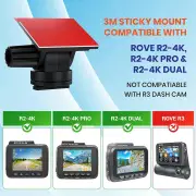 ROVE 3M Sticky Mount for R2-4K, R2-4K PRO and R2-4K Dual Dash Cams | 1x 3M Adhesive Mount