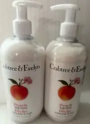 CRABTREE & EVELYN PEACH BODY LOTION (2PIECES) 16.9FLOZ