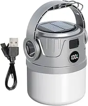 Solar Camping Light,LED Rechargeable Lamp Camping Lights | Portable LED Flashlight Lightweight Camp Lamp for Hiking, Fishing & Yard