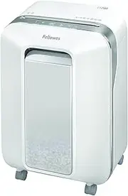[Fellowes] LX200 P-4 Micro-Cut Paper Shredder, Jam-Proof Heavy-Duty Paper Shredder for Office, Shreds 12 Sheets Per Pass, White