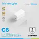 台達Innergie C6【GaN摺疊版】60瓦 USB-C 萬用充電器(無附線)原價1490(省400)