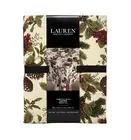RALPH LAUREN 60" x 104" Christmas Holly Mistletoe Pine Cones Cotton Tablecloth
