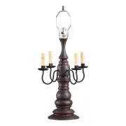 Bradford Lamp Base in Espresso with Salem Brick