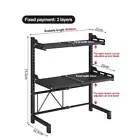 3 Tier Rack Holders Microwave Shelf Oven Storage Stand Condiment Cabinet Kitchen