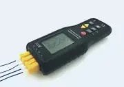 4-Channel K-Type Digital Thermometer Thermocouple Sensor -200~1372°C/2501°F