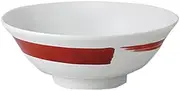 10 pieces red brush 7.0 Kittate bowl [21.5 x 7.7cm 1100cc 649g] [Ramen bowl] [for Chinese Asian noodle shop Japanese unit restaurant business]