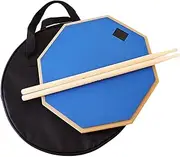 Drum Practice Pad | 12 Inches Drumming Pad Portable Drum Bag Set with Drum Sticks | Drum Sticks Storage Nonslip Lightweight Drum Pad Set for Drummer