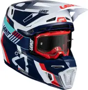 Leatt 8.5 Royal, motocross helmet , color: Blue/Red/White , size: XL