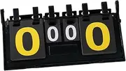 Anneome Portable Tabletop Scoreboard Flipper Convenient Score Keeper for Soccer Basketball and Other Sports Durable Material Readable Numbers System
