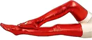 [GDYJP] Unisex Shiny Metallic Spandex Skintight Stocking (Color : Red, Size : One Size)