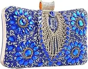 [STBTOO] Bridal Wedding Purse Luxury Crystal Handbag Glitter Shoulder Women Rhinestone Evening Multicolor Clutch