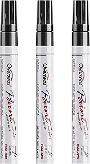[Overseas] Permanent Paint Markers Pens - 3 Pack Black Oil Based Paint Pens, Medium Tip, Quick Drying and Waterproof Marker Pen for Metal, Rock, Wood, Fabric, Plastic, Canvas, Mugs, Stone, Glass