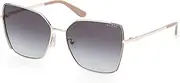 [GUESS] GU00192 32B Shiny Pale Gold 59/16/140 Women's Sunglasses, 32b Shiny Pale Gold, 59/16/140