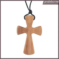 在飛比找蝦皮購物優惠-[PredoloffTW] 木十字架項鍊手工雕刻首飾禮物木十