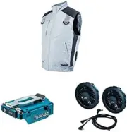 Makita Cooling Fan Jacket FV411DZ With Fan,Battery Holder Set S~4L Size 14.4/18V