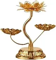 Whistling Kettle， Lotus Buddhist Candlestick Buddha Candlestick Buddha Candle Holder Temples Candle Stand Desktop Butter Lamp