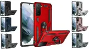 Tempered Glass / Magnetic Stand Hybrid Cover Case For Samsung Galaxy S21 FE