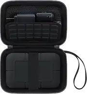 Canboc Carrying Case for LaCie Rugged SSD Pro5 2TB 4TB External Solid State Drive, Zipper Mesh Pocket fit Cable, Black (Case Only)