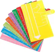 Generic 8Pcs Guided Reading Strips for Dyslexia Handwriting Tools Finger Spacers for Writing for Students