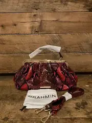 Brahmin Emmett Ruby Zestar Leather Satchel ----NWT