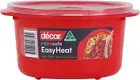 Decor Microsafe Decor round Container, 800Ml Capacity, Red