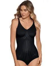 [Miraclesuit Shapewear] Lycra FitSense Extra Firm Control Shaping Bodysuit in Black