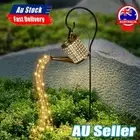 Solar LED Watering Can String Light Outdoor Garden Art Waterfall Lamp DecoratiKU