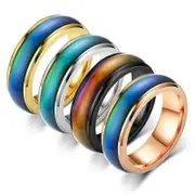 Size 11 Mood Sensing Color Changing Ring Temperature Control Thermochromic Rings
