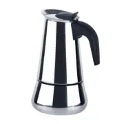 Espresso coffee maker | Stainless steel moka pot | 4 cup - 200 ml