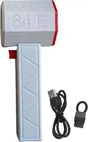 Electric Air Duster 1400g Thrust 18000RPM Stepless Speed 64mm Brushless Motor Dry Blower Air Blower for Wind and Dust Blowing (White Red)