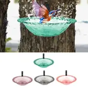 Wall-mounted Bird Bath Easy to Install Bird Feeder for Terrace Balcony Patio