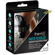 ThermX Hot/Cold Therapy Ice/Heating Gel Pack With Support Strap - Reusable