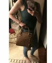 NWT Michael Kors knox tassel Luggage brown Leather Tote Purse Bag satchel $328