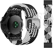 [TIOYW] Smart Watch Braided Stretch Nylon Band For Garmin Fenix 7 7X 6 6X Pro 5 5X Plus 3 3HR D2 Epix 22 26MM Wristband Straps Correa