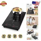 2300W Double Induction Stove with Digital Display & Fast Heating Features
